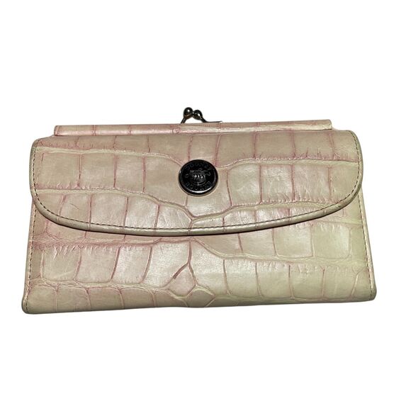 Dooney & Bourke Handbags - Dooney & Bourke Vintage Crocodile Leather Wallet w/ Checkbook feature (see desc)